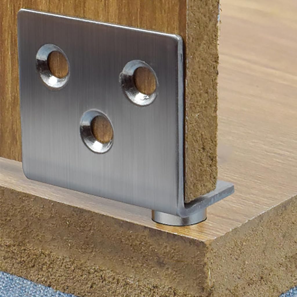 Serplex® 4Pcs Pivot Hinges Stainless Steel Silver Heavy Duty Concealed Shaft Door Hinges with Bushing for Wood Doors, Drawers, Furniture Cabinets, Wardrobe, Showcase, etc-Metallic Serplex® 4Pcs Pivot Hinges Stainless Steel Silver Heavy Duty Concealed Shaft Door Hinges with Bushing for Wood Doors, Drawers, Furniture Cabinets, Wardrobe, Showcase, etc-Metallic